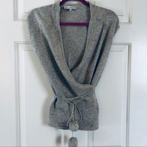 Paul & Joe Sister Pom Pom Wrap Sweater Top - Sz 2